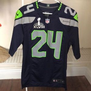 2014 Seahawks Super Bowl jersey . ( #24 lynch )